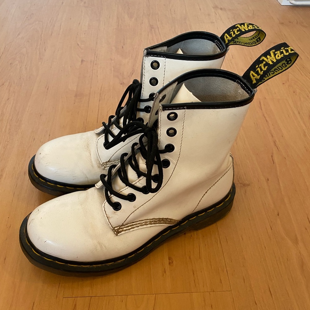 White 1460 Dr. Martens - Picture 3 of 5